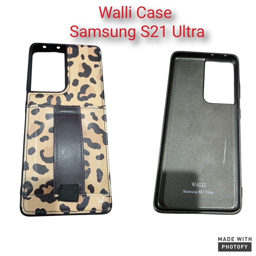 Wallis Samsung S21 Ultra Case - Black and Tan Leopard Design